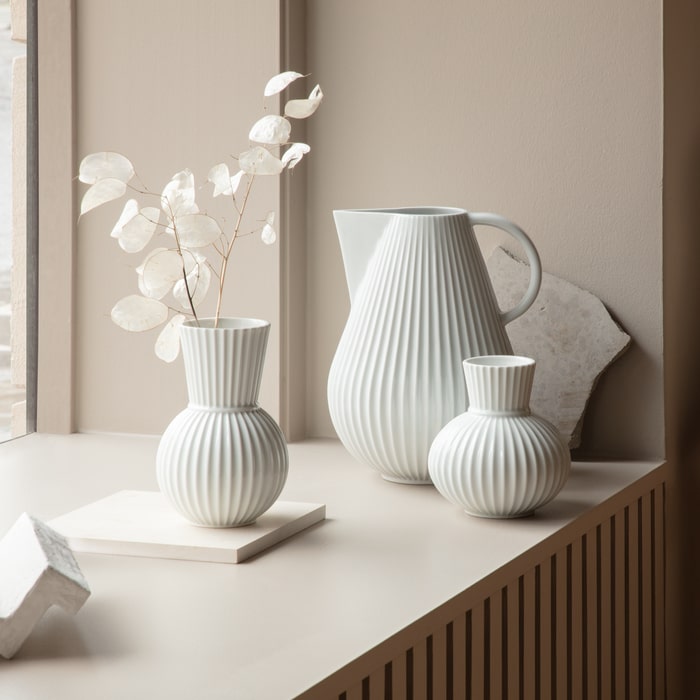 Lyngby Porcelæn 201556 Tura Vase in White