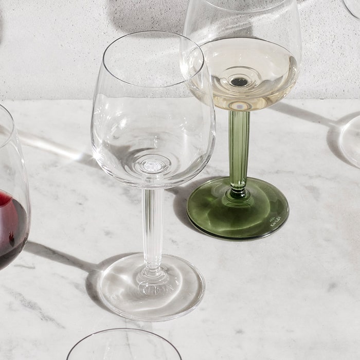 Kähler 693074 Hammershøi Wine Glass in Green