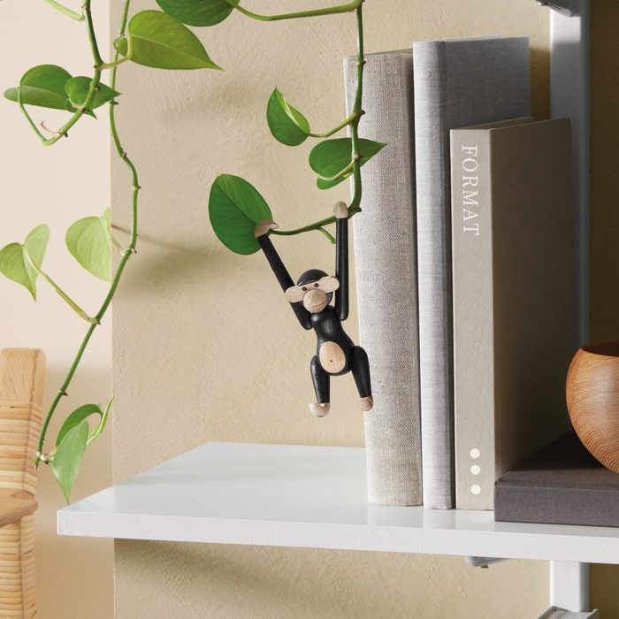 Kay Bojesen 39276 Monkey Wooden Figurine in Dark Stained Oak