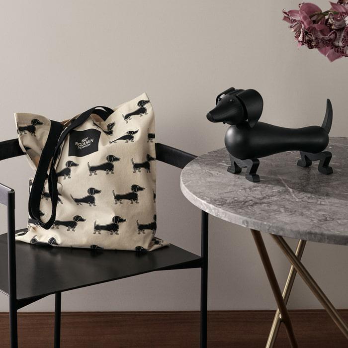 Kay Bojesen 39536 Dog Wooden Figurine in Dark Stained Oak