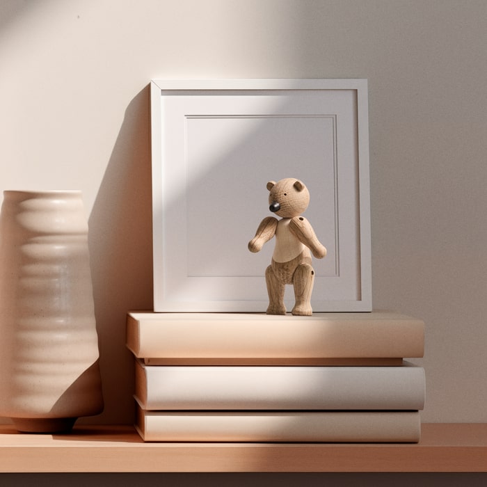 Kay Bojesen 39541 Bear Wooden Figurine in Oak/Maple