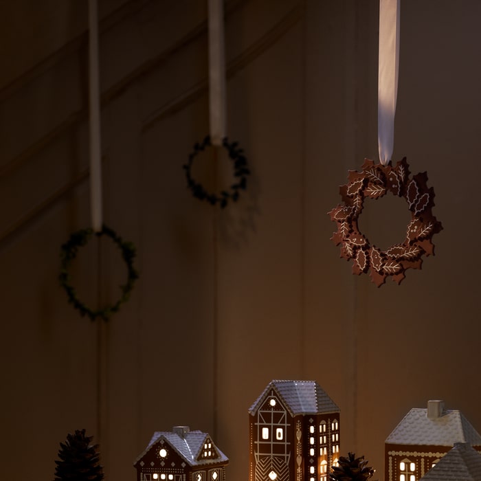 Kähler 693535 Gingerbread Garland in Brown