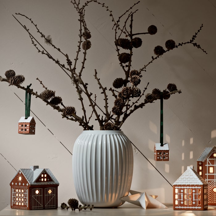 Kähler 693538 Gingerbread Advent Candle Holder in Brown