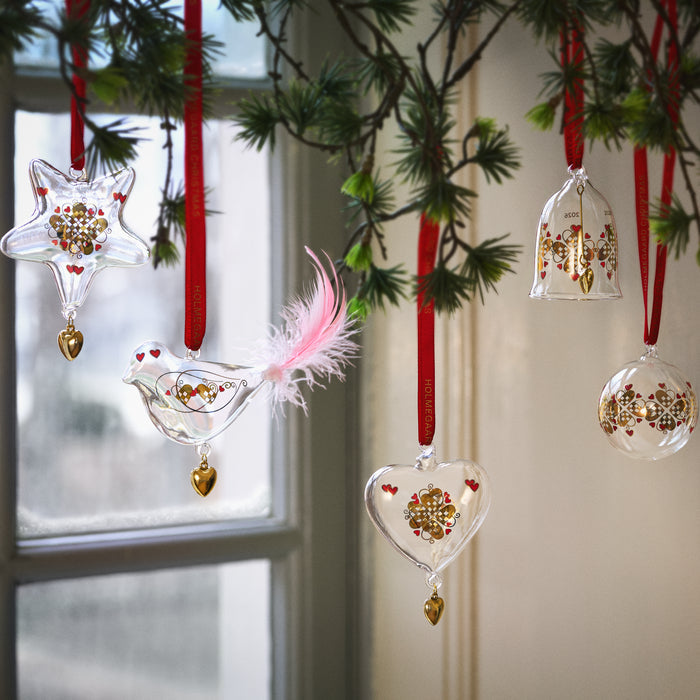 Holmegaard 4800595 Ann-Sofi Romme Annual Christmas Heart 2026 in Clear