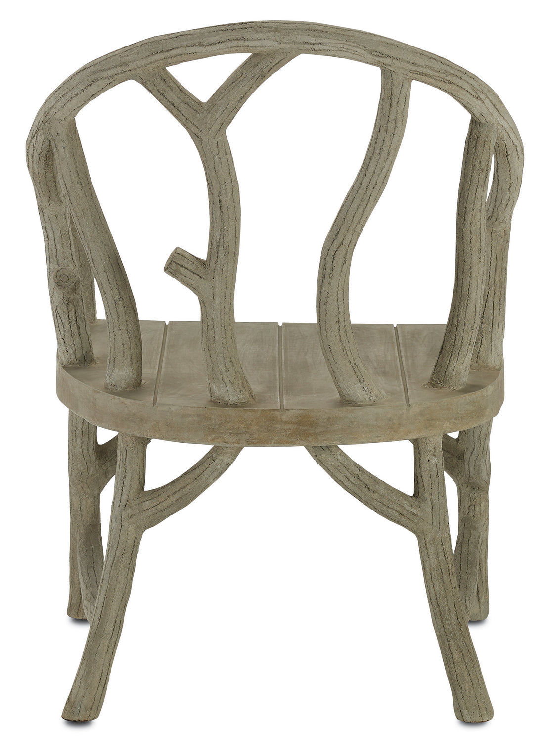 Currey and Company 2701 Arbor Chair in Portland/Faux Bois