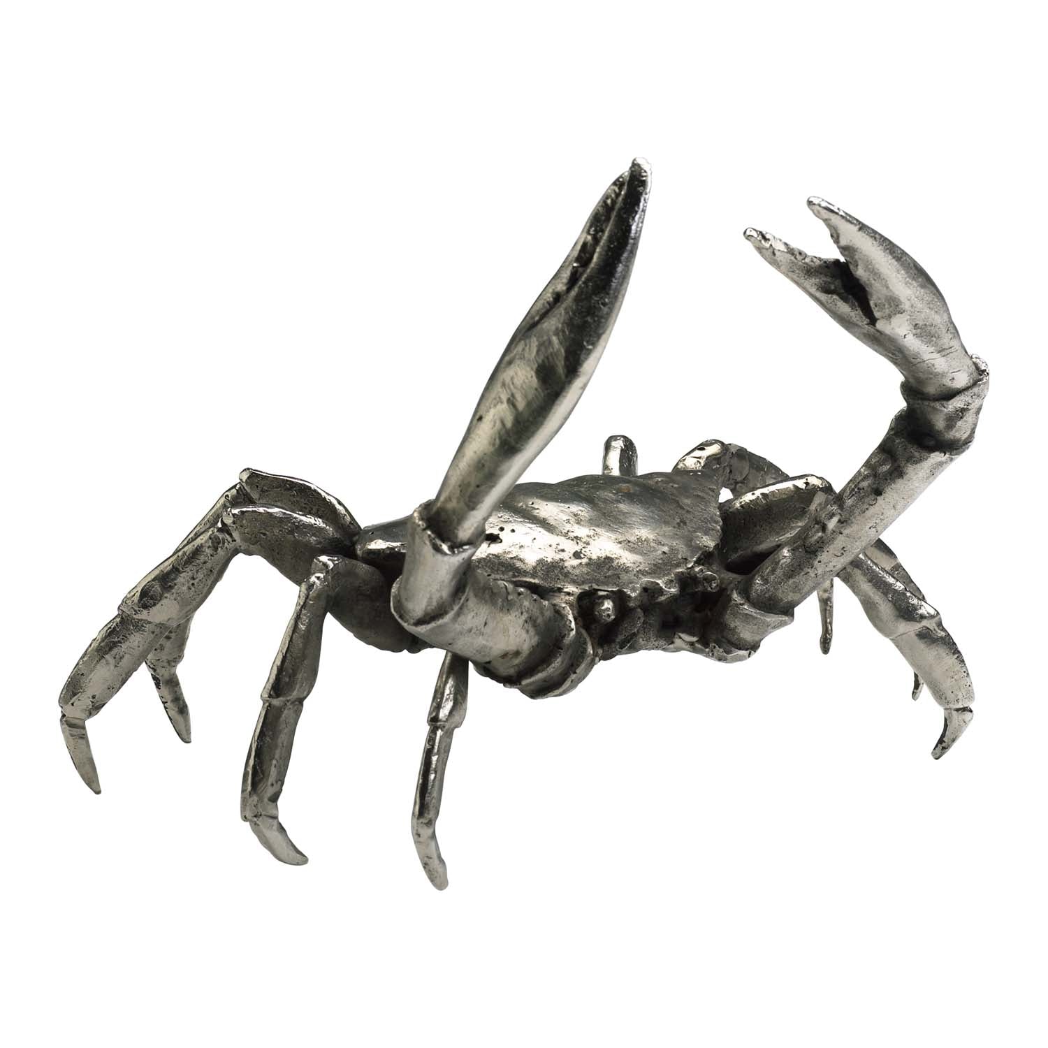 Cyan Canada - 01897 - Sculpture - Large Crab - Silver Leaf