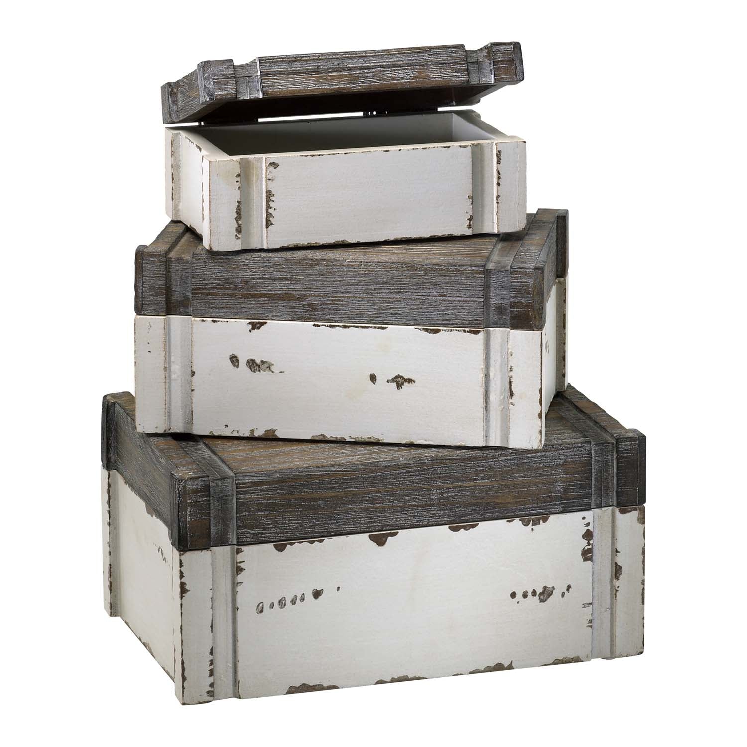 Cyan Canada - 02471 - Box - Alder - Distressed White And Gray