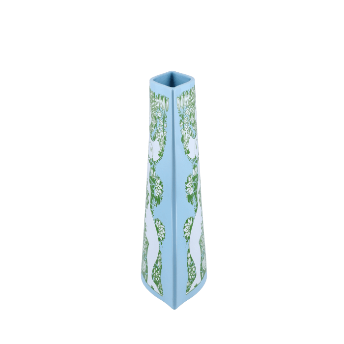Bjørn Wiinblad 53120 Nina Vase in Light Blue/Green