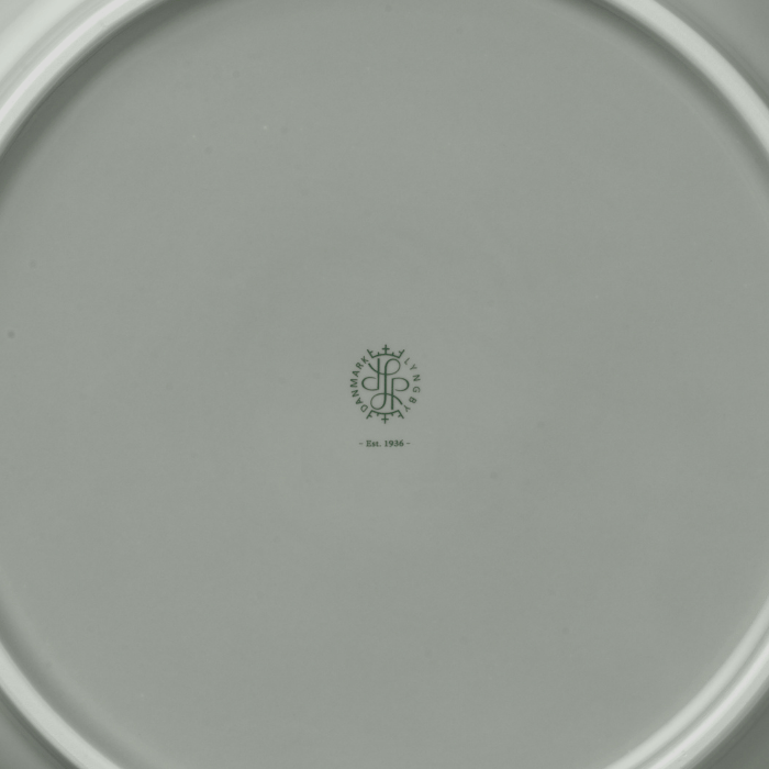 Lyngby Porcelæn 201808 Rhombe Earth Plate in Moss