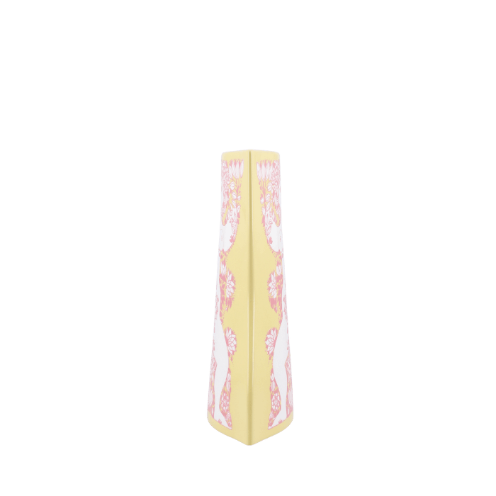 Bjørn Wiinblad 53121 Nina Vase in Yellow/Pink