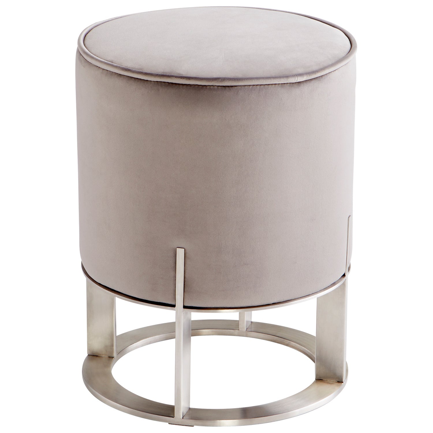 Cyan Canada - 09593 - Ottoman - Brushed Stainless Steel