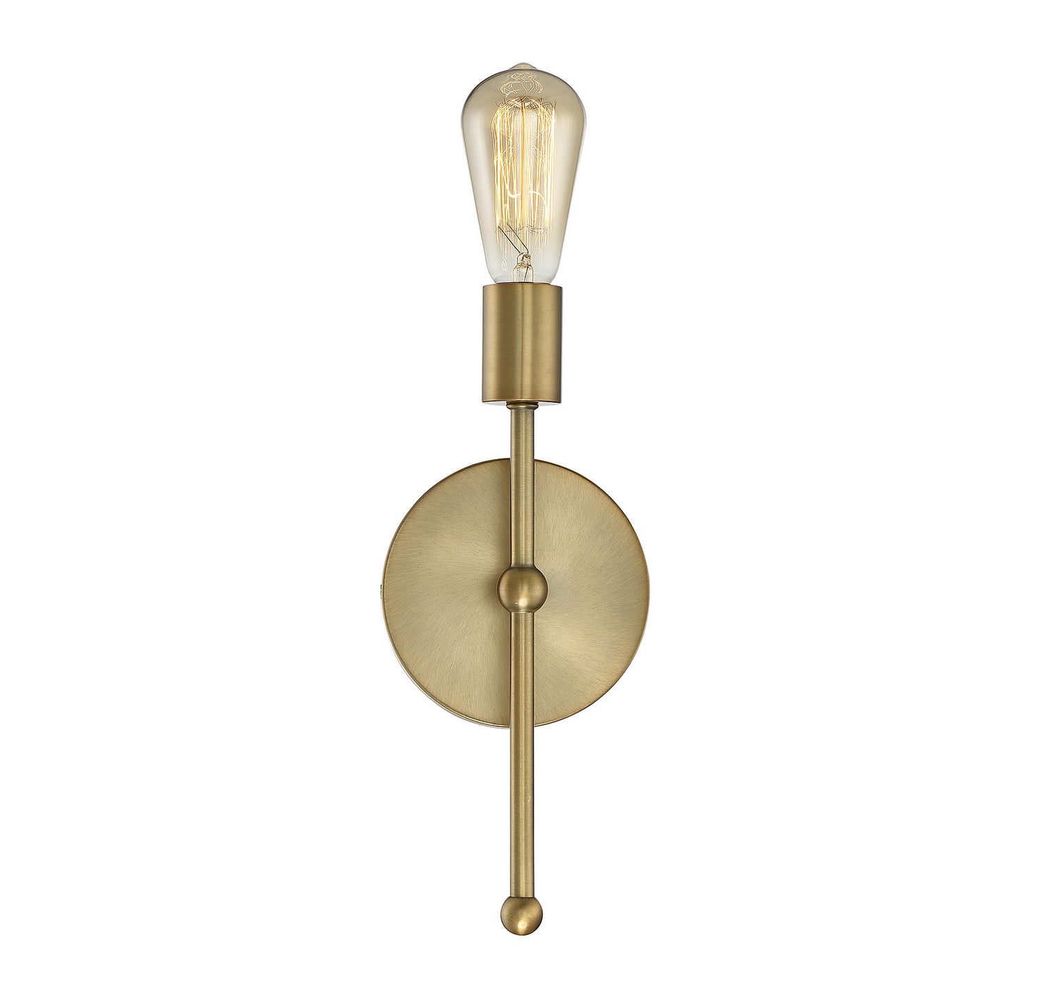 Meridian M90005-322 One Light Wall Sconce in Natural Brass
