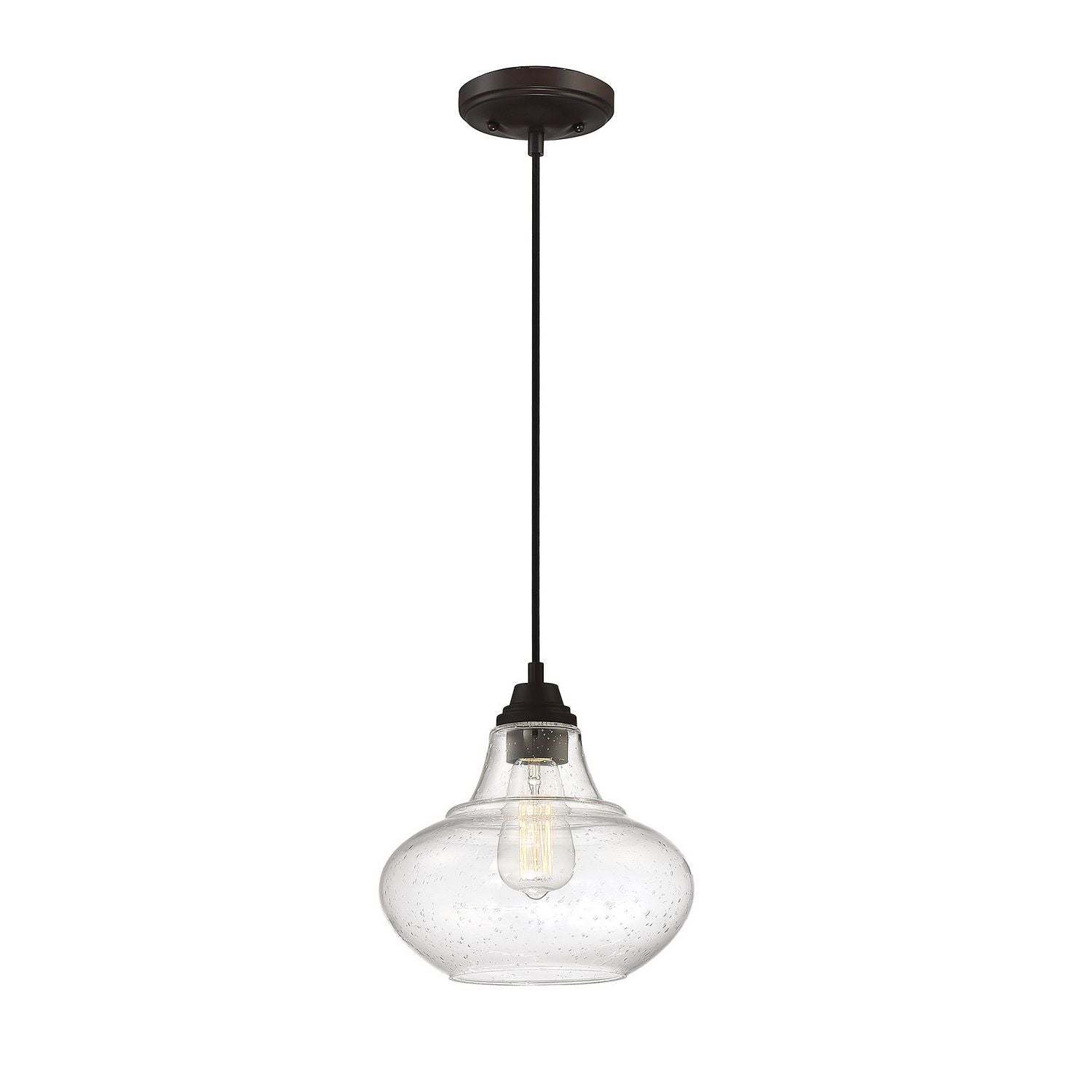Meridian M70080ORB One Light Mini Pendant in Oil Rubbed Bronze