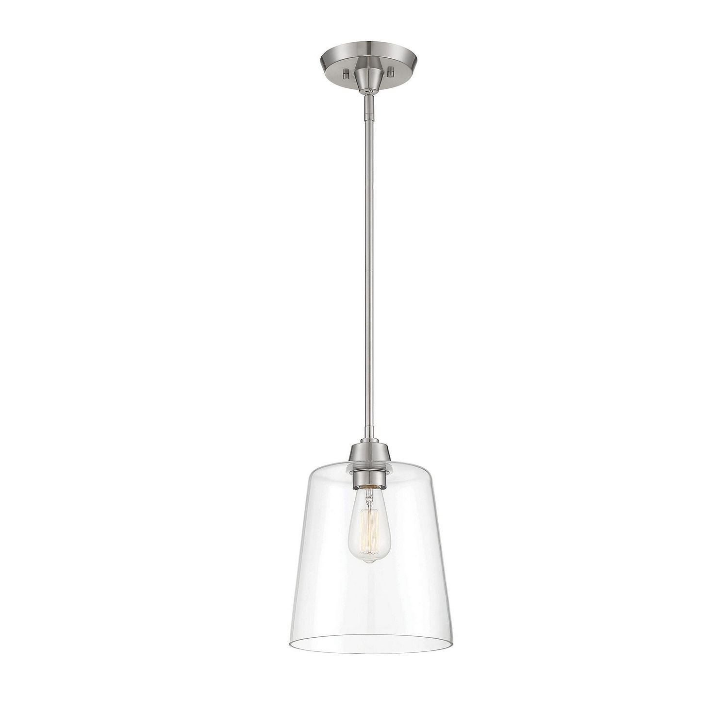 Meridian M70081BN One Light Pendant in Brushed Nickel