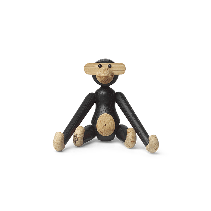 Kay Bojesen 39276 Monkey Wooden Figurine in Dark Stained Oak