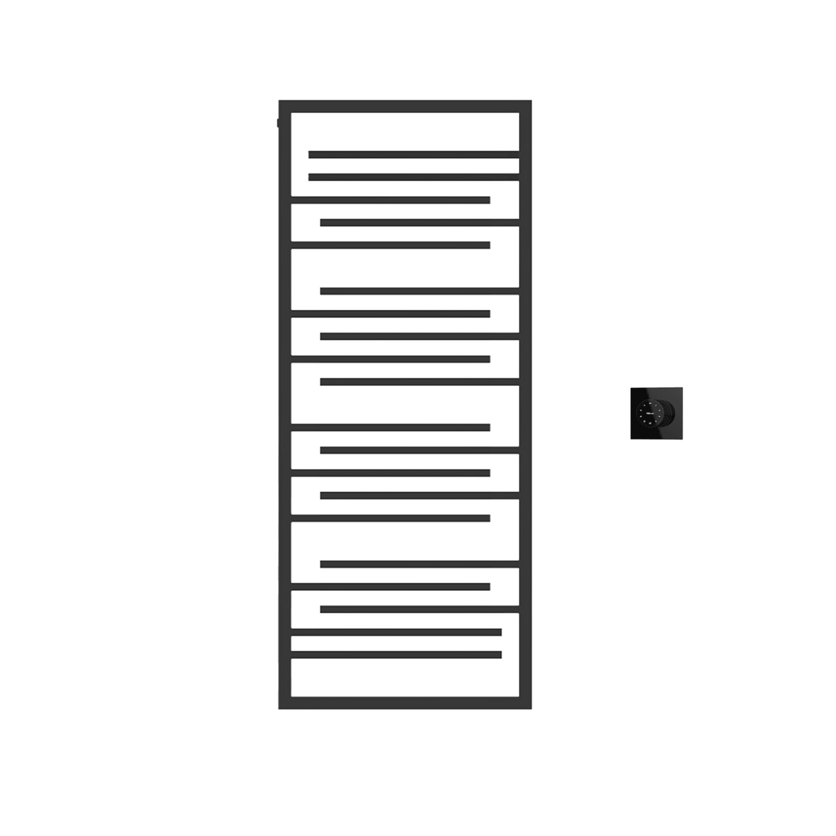 P&Bhusri G22-M-PBN-XM G22 Towel Warmer in PVD Polished Black Nickel