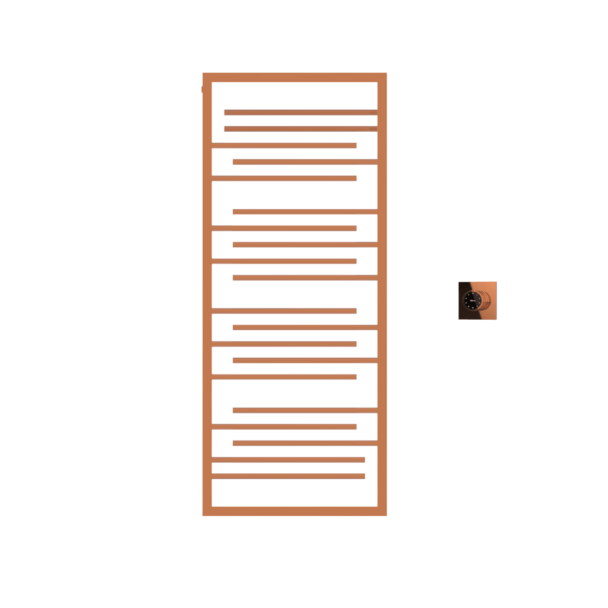 P&Bhusri G22-M-RGD-XM G22 Towel Warmer in PVD Polished Rose Gold