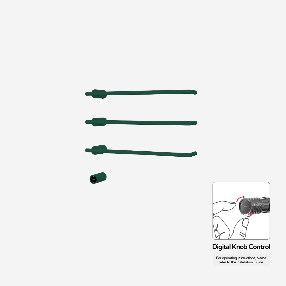 P&Bhusri G26-M-EGR-XY G26 Towel Warmer in Emerald Green