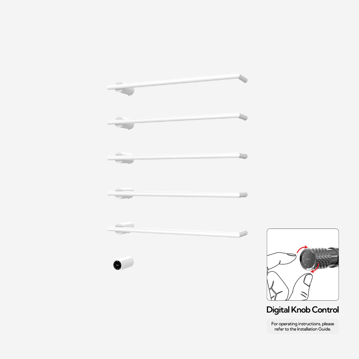 P&Bhusri G26-XL-PWH-XY G26 Towel Warmer in Porcelain White