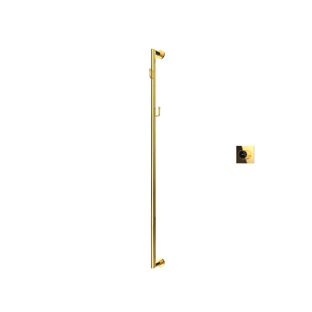 P&Bhusri G28-M-24K-XM G28 Towel Warmer in PVD 24K Gold