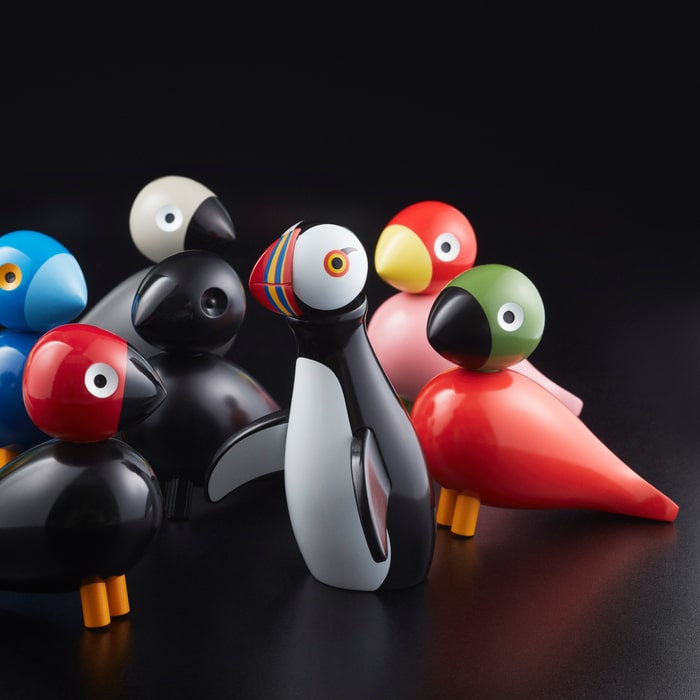 Kay Bojesen 39420 Puffin Wooden Figurine in Multi