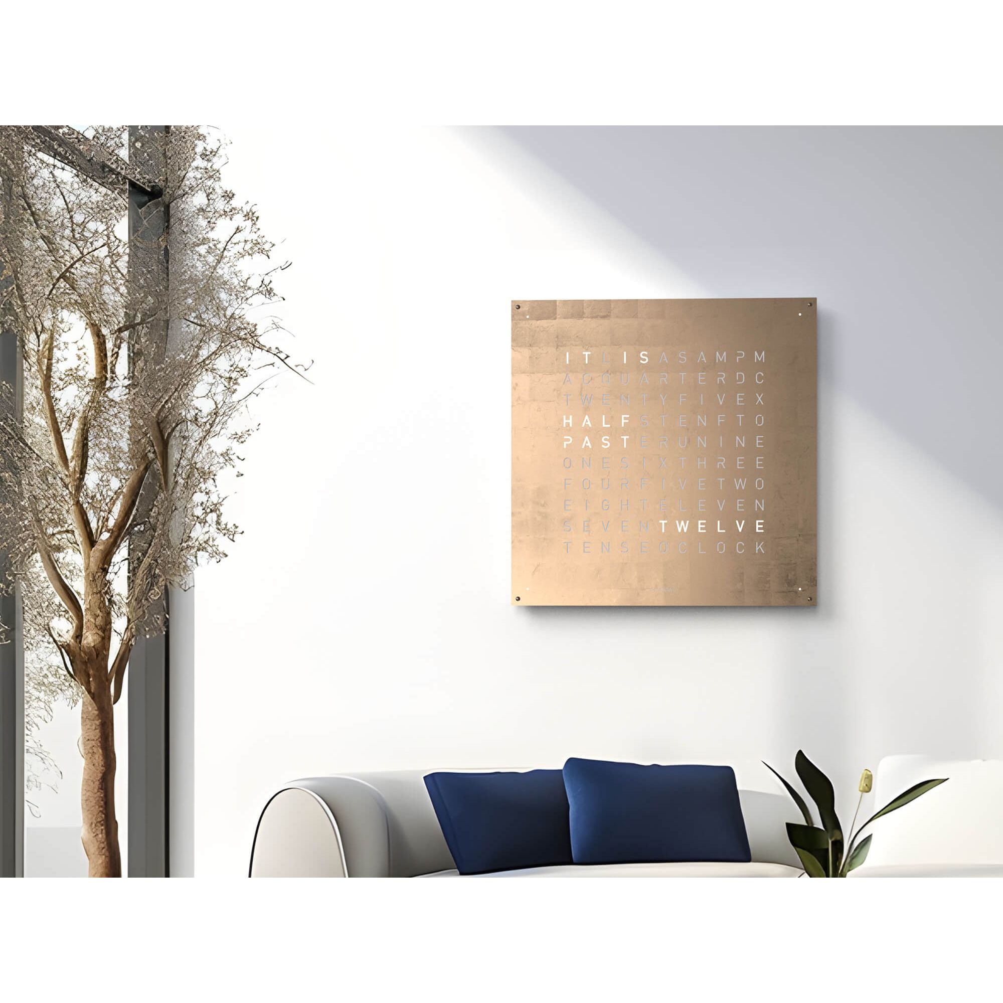 QLOCKTWO LG4MG QLOCKTWO EARTH 90 Creator's Edition Moon Gold