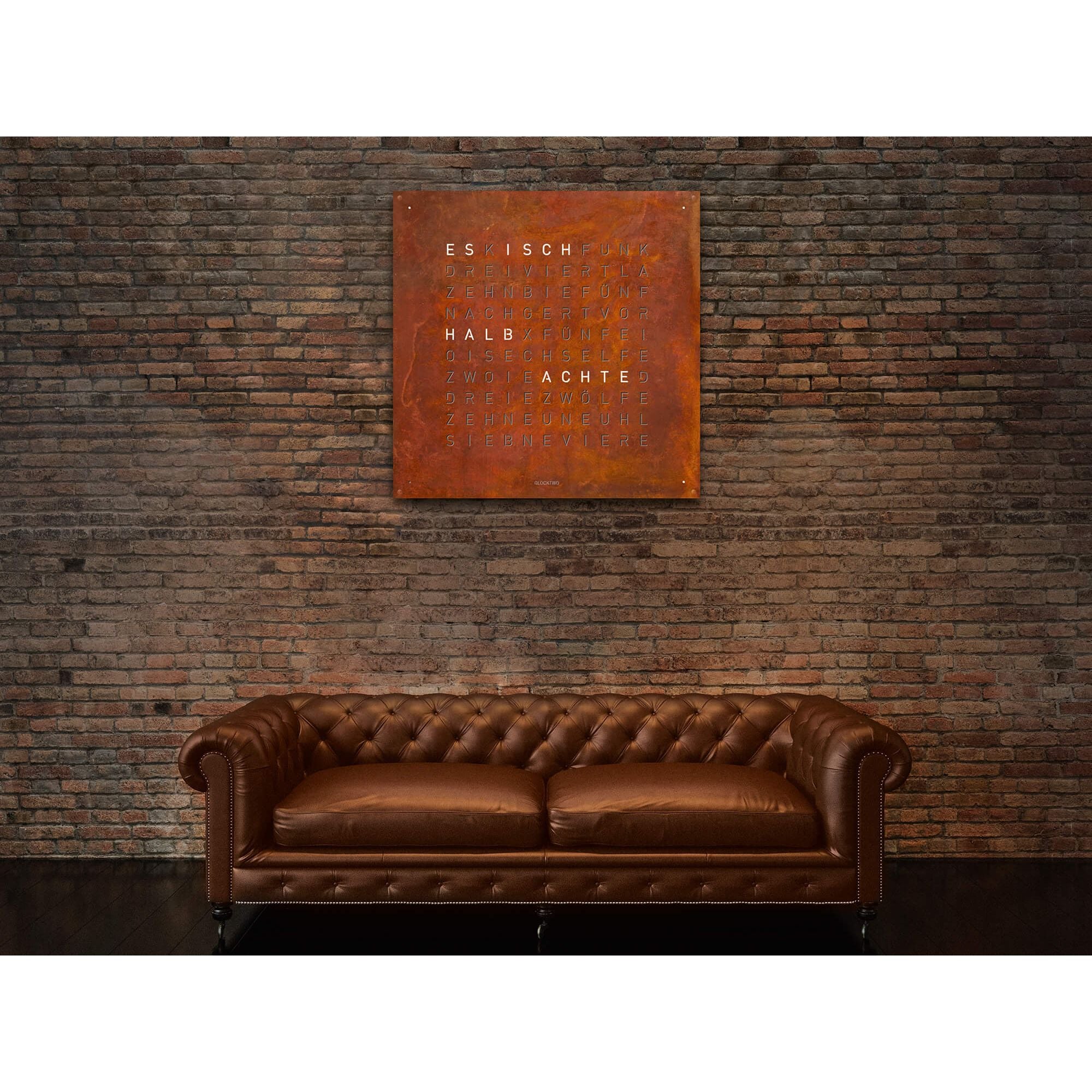QLOCKTWO Q180V1RT QLOCKTWO EARTH 180 Rust
