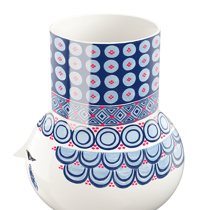Bjørn Wiinblad 53111 Olga Vase in Blue