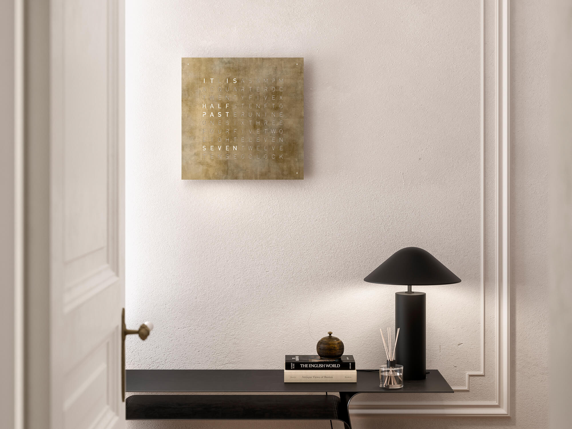 QLOCKTWO QT4SG QLOCKTWO EARTH 45 Creator's Edition Silver & Gold