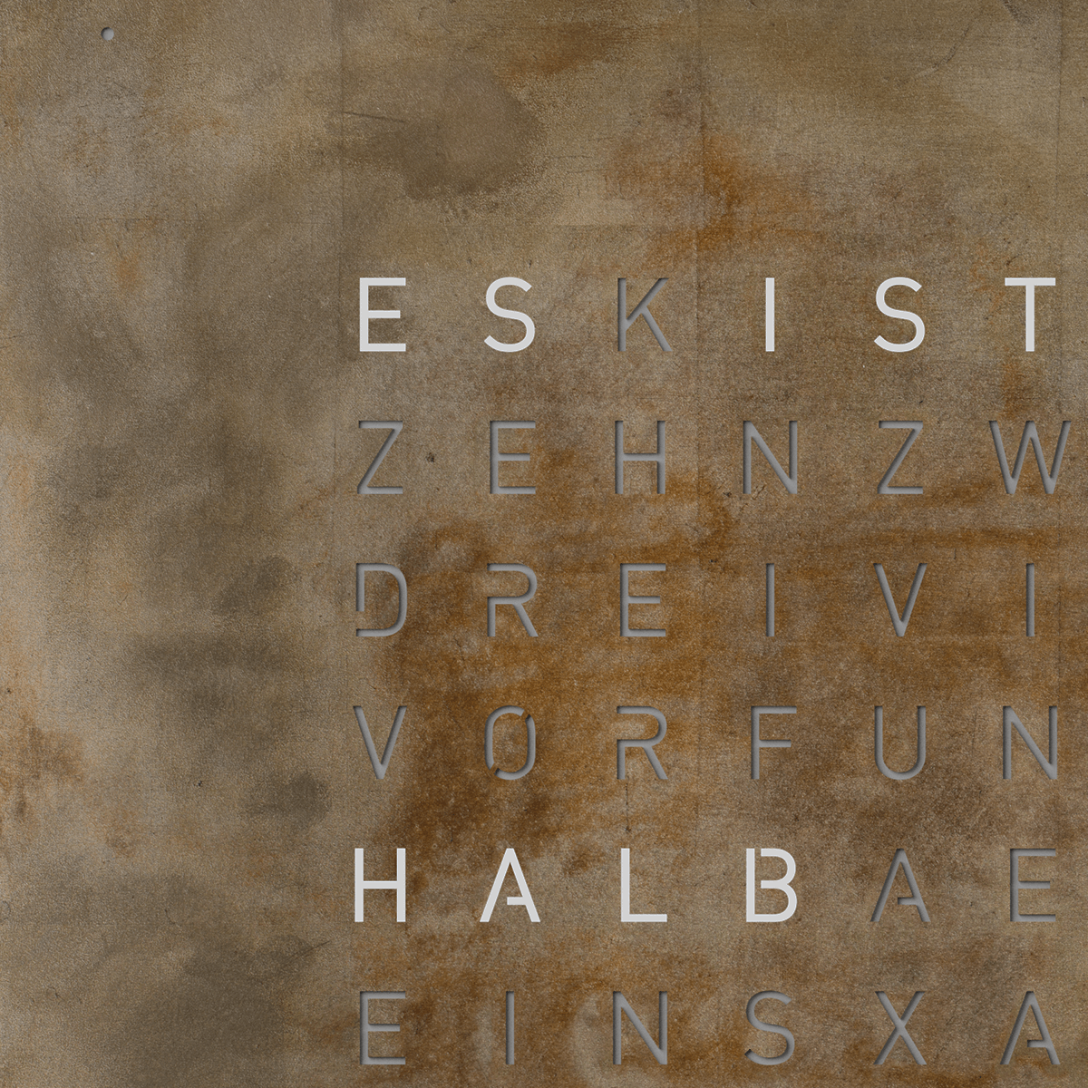 QLOCKTWO QT4SG QLOCKTWO EARTH 45 Creator's Edition Silver & Gold