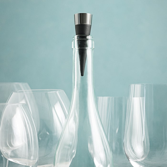 Rosendahl 25030 Grand Cru Wine Stopper in Black/Steel
