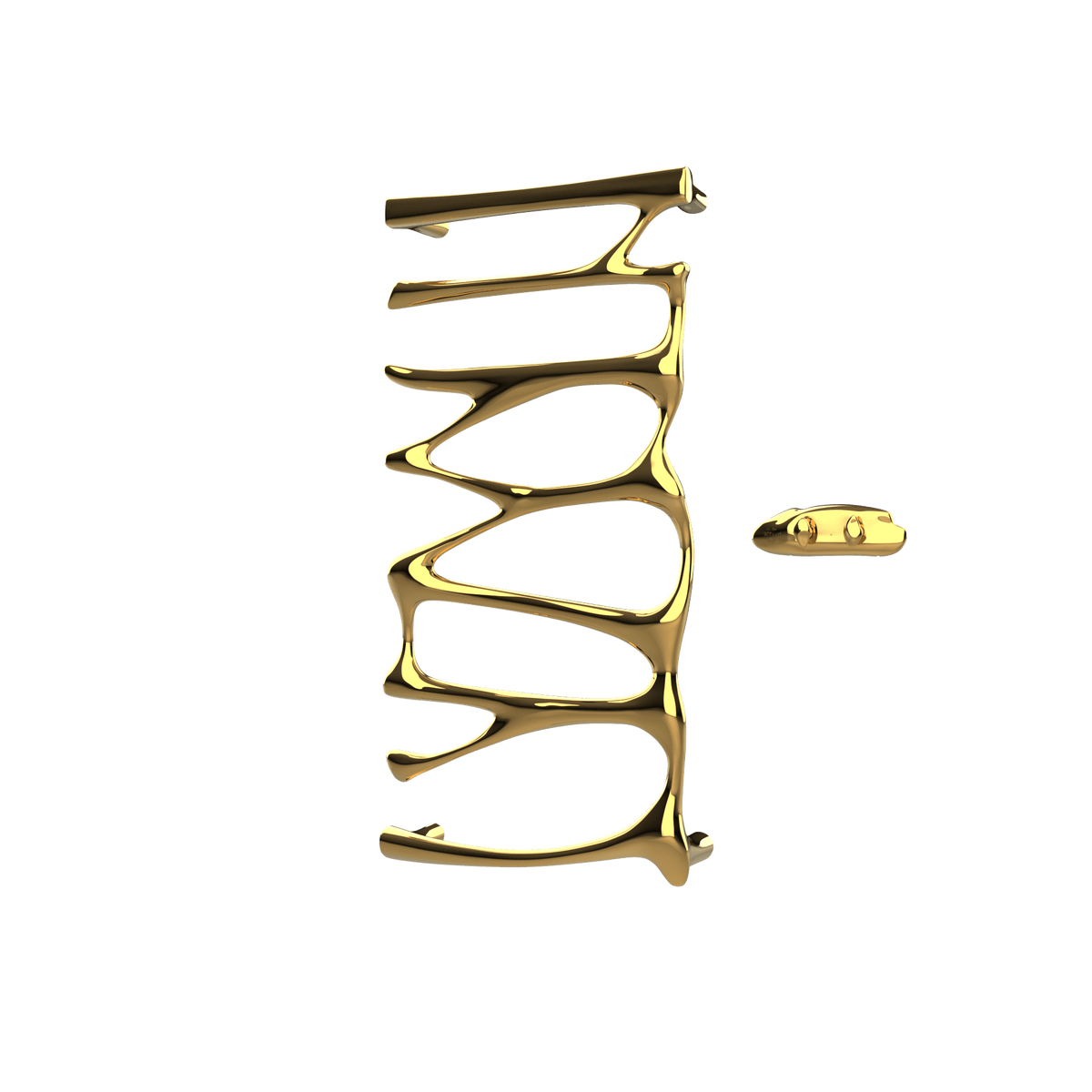 P&Bhusri S5-M-24K-XA Provence Towel Warmer in PVD 24K Gold