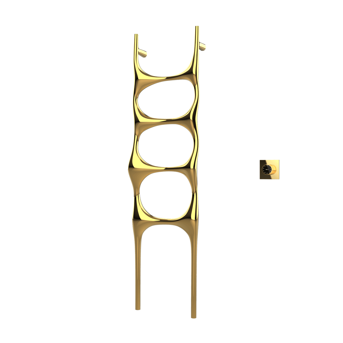 P&Bhusri S6-M-24K-XM Crete Palace Towel Warmer in PVD 24K Gold