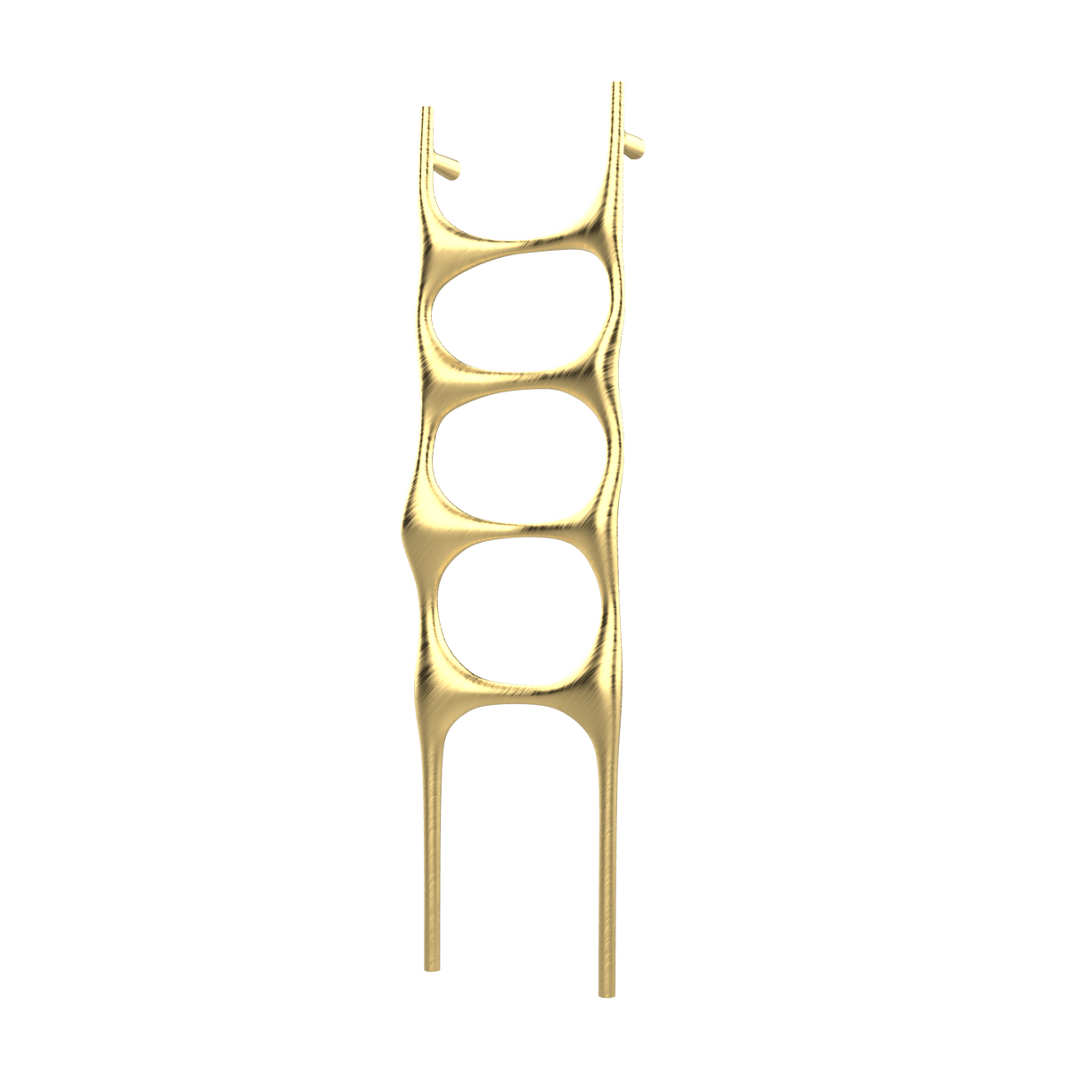 P&Bhusri S6-M-BBR-SC Crete Palace Towel Warmer in PVD Brushed Brass