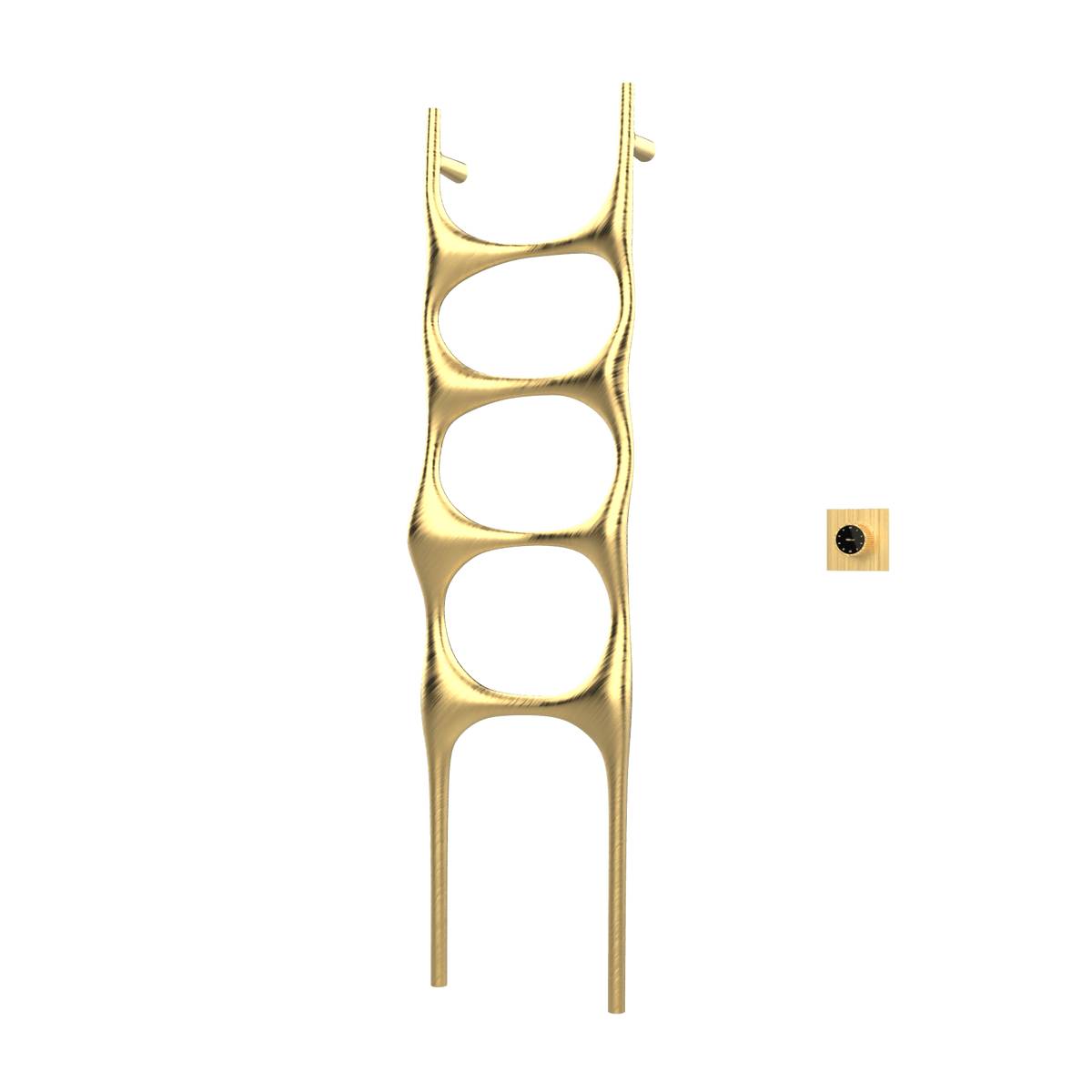 P&Bhusri S6-M-BLG-XM Crete Palace Towel Warmer in PVD Brushed Luxury Gold