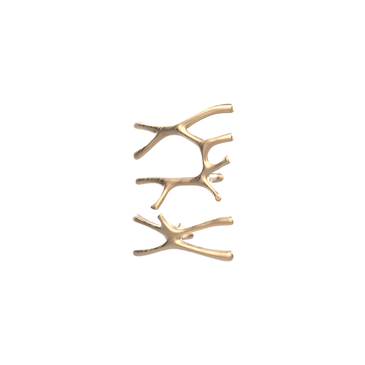P&Bhusri S7-LS-BBZ-SC Daphne's Branch Large + Small Towel Warmer in PVD Brushed Bronze