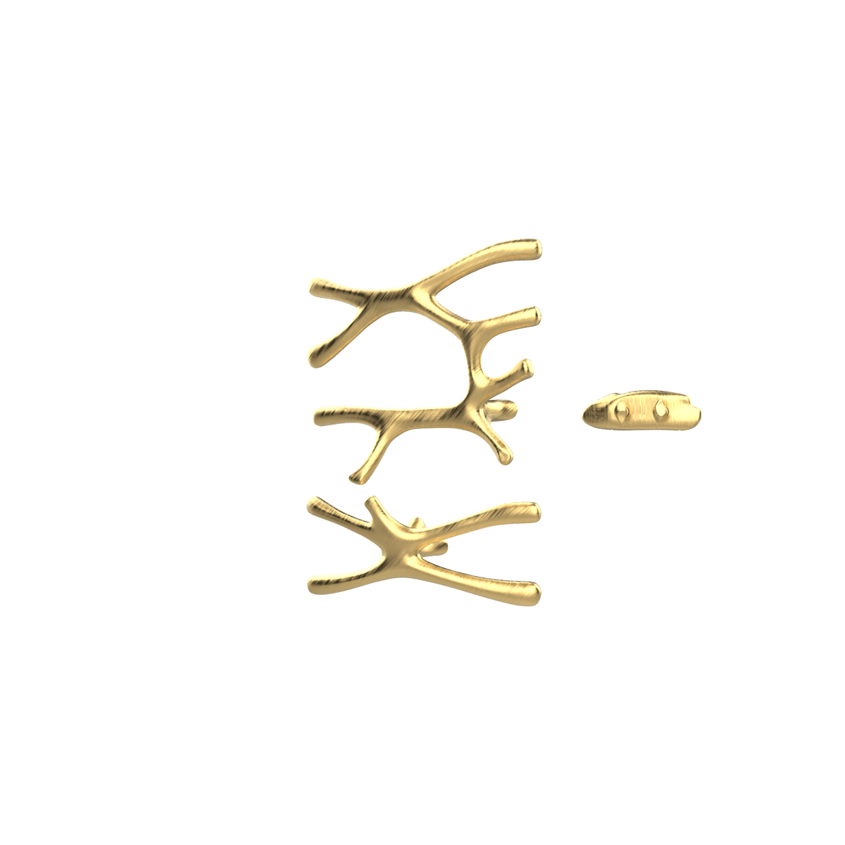 P&Bhusri S7-LS-BLG-XA Daphne's Branch Large + Small Towel Warmer in PVD Brushed Luxury Gold