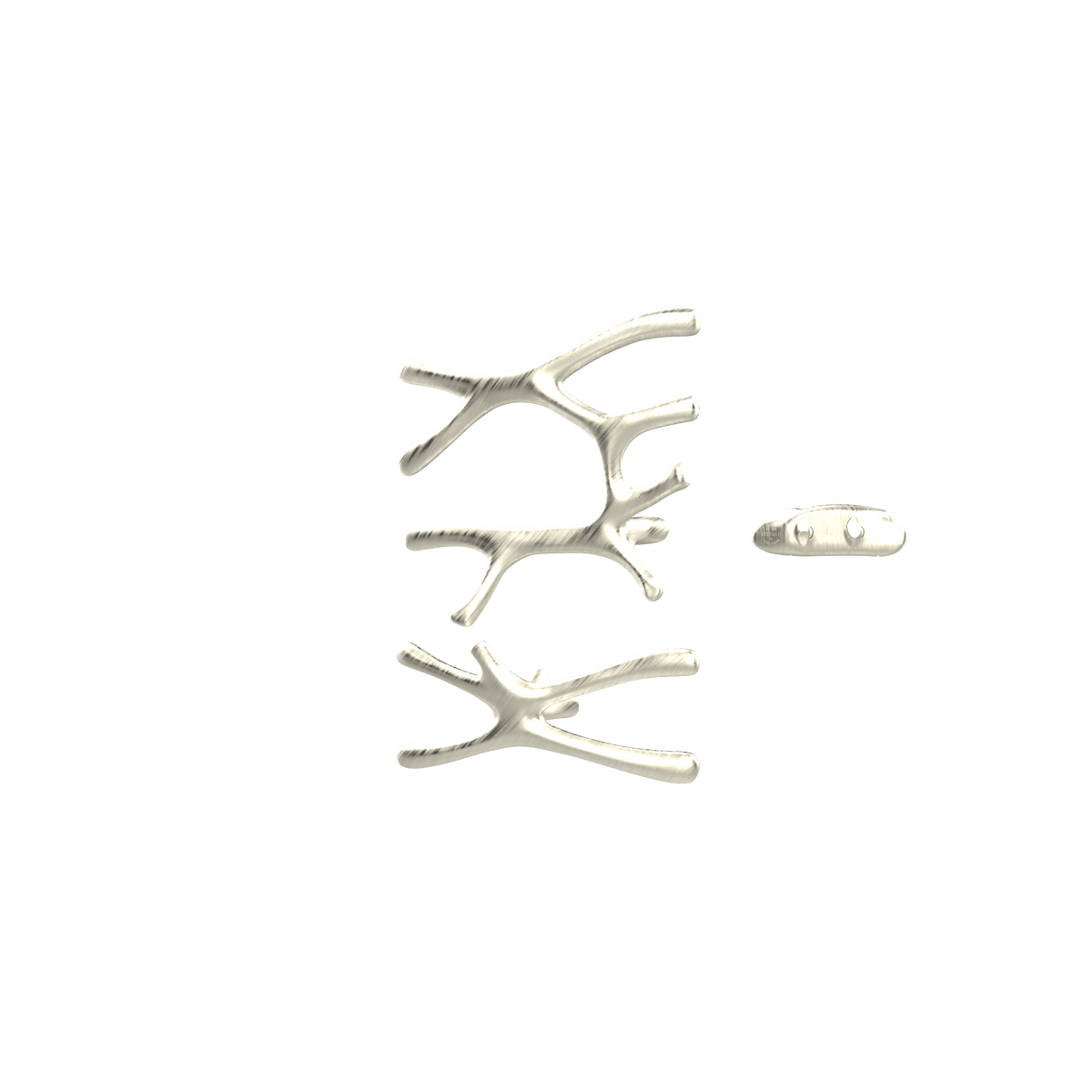 P&Bhusri S7-LS-BWG-XA Daphne's Branch Large + Small Towel Warmer in PVD Brushed White Gold