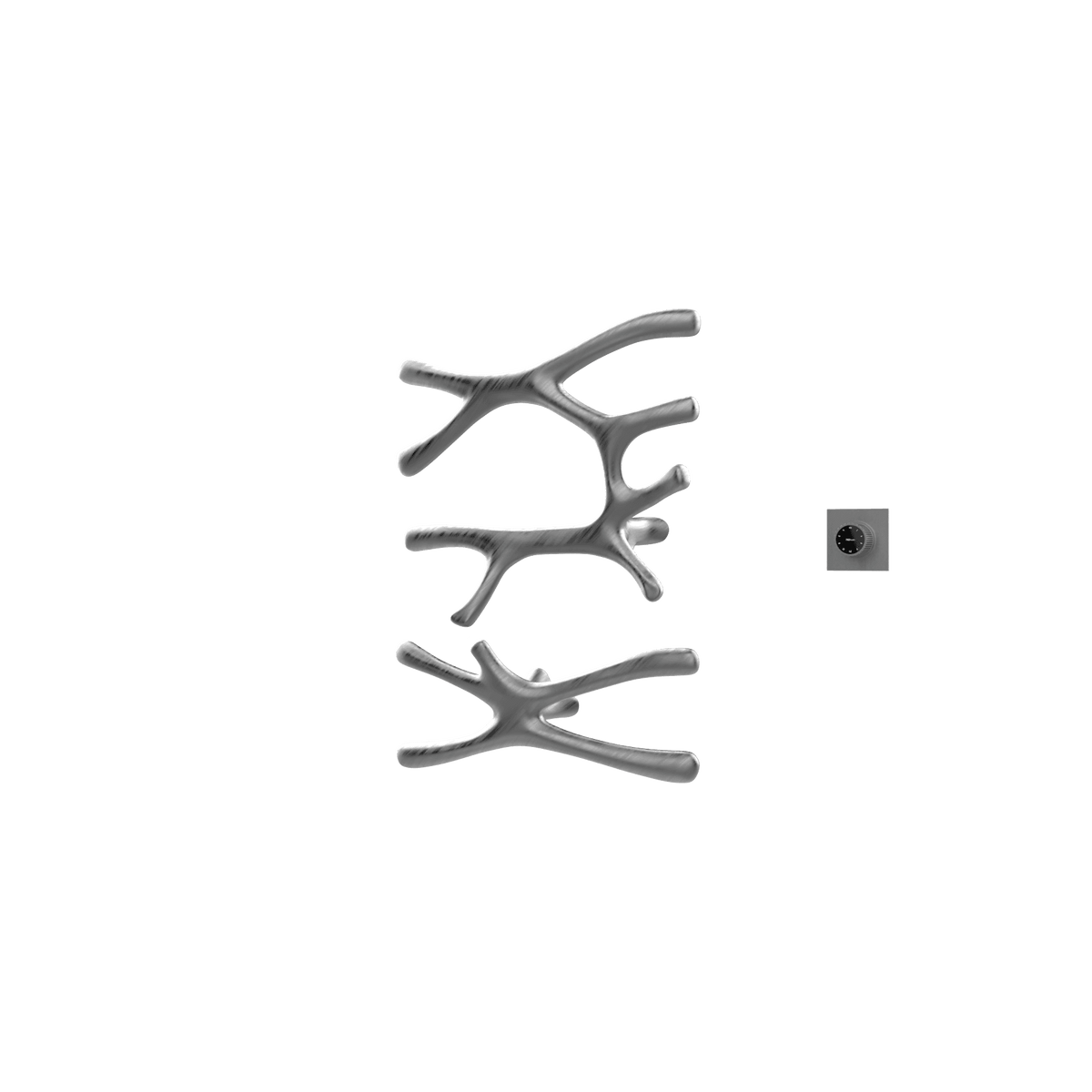 P&Bhusri S7-LS-GML-XM Daphne's Branch Large + Small Towel Warmer in PVD Gun Metal