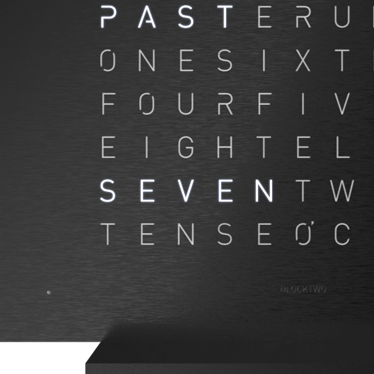 QLOCKTWO T4BLSSBL QLOCKTWO EARTH 13.5 Deep Black
