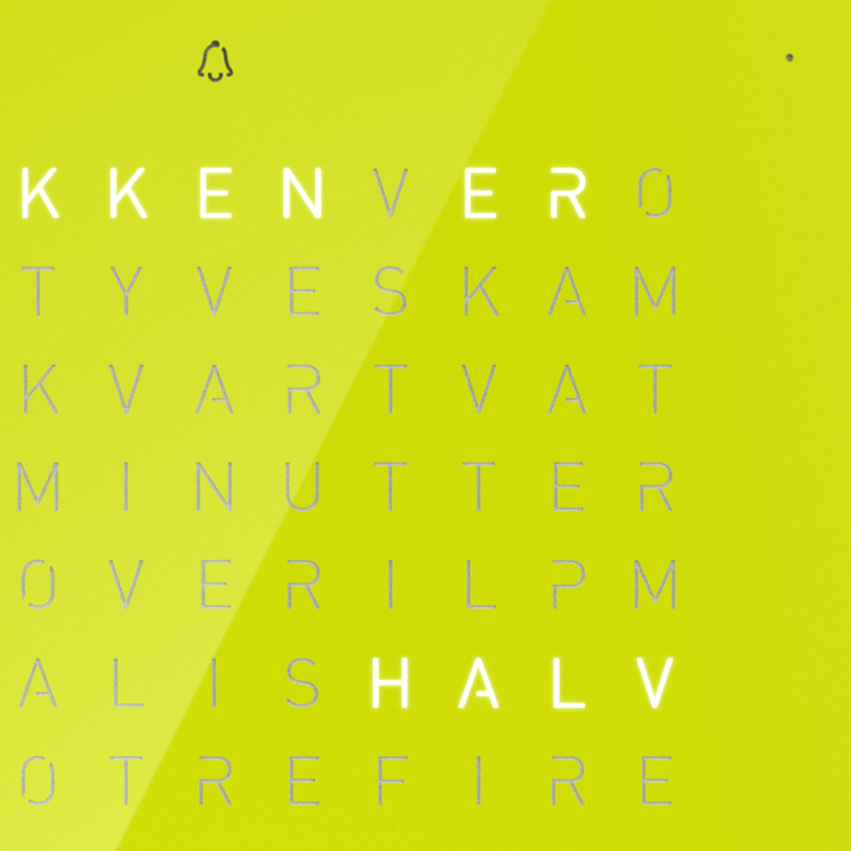 QLOCKTWO T4PBC QLOCKTWO EARTH 13.5 Pure Edition