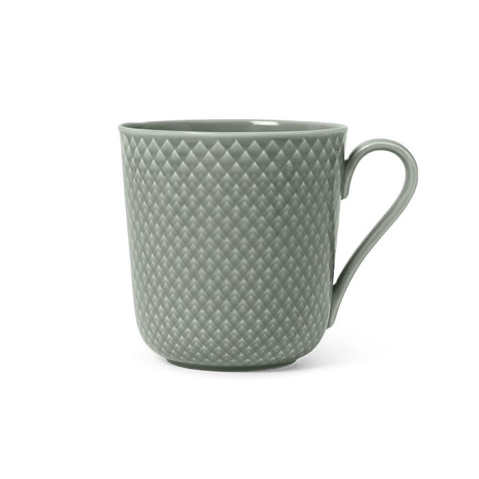 Lyngby Porcelæn 201840 Rhombe Earth Mug in Moss