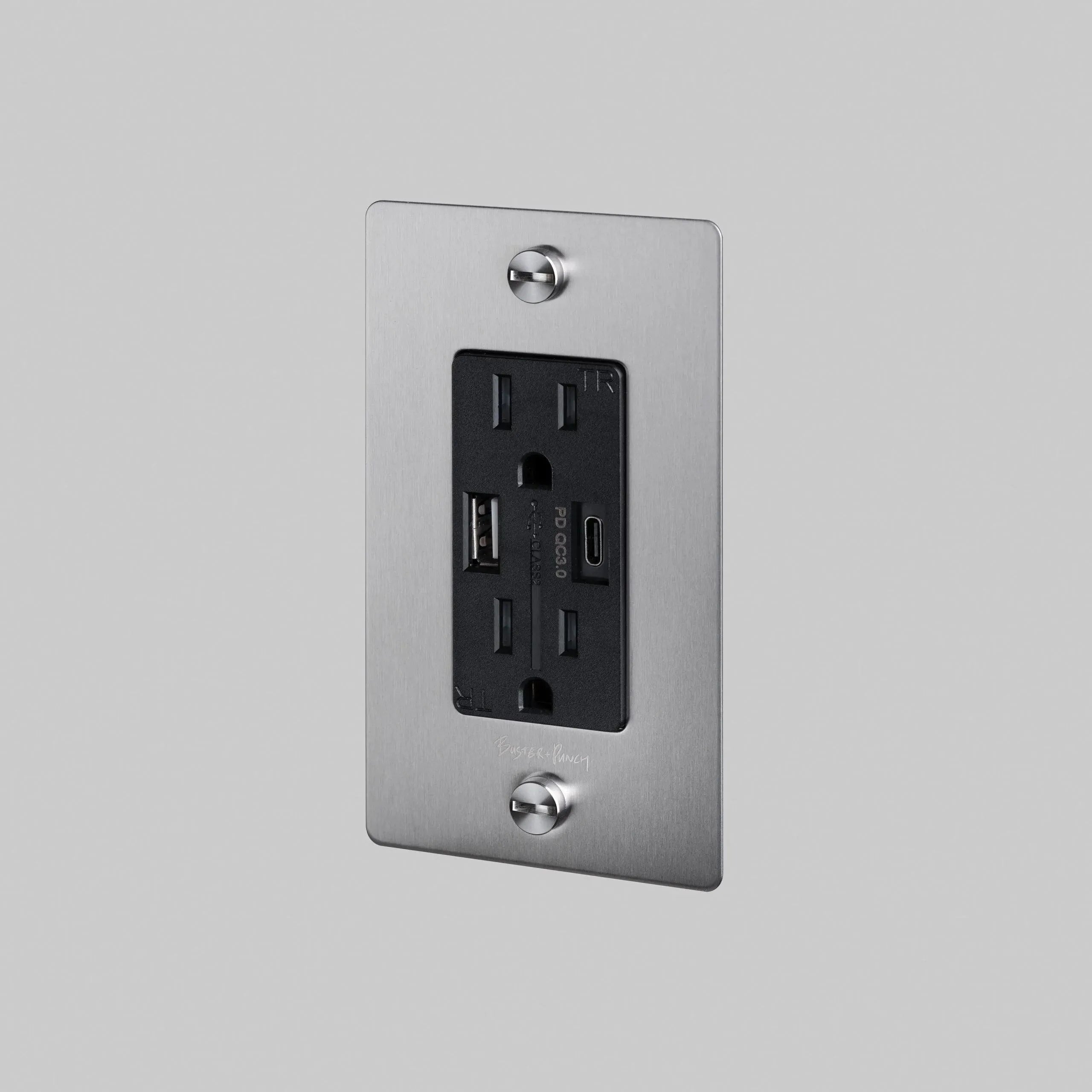 Buster + Punch - 1G Combination Duplex Outlet and USB - A + C Charger - NSK-073412 | The Rug District