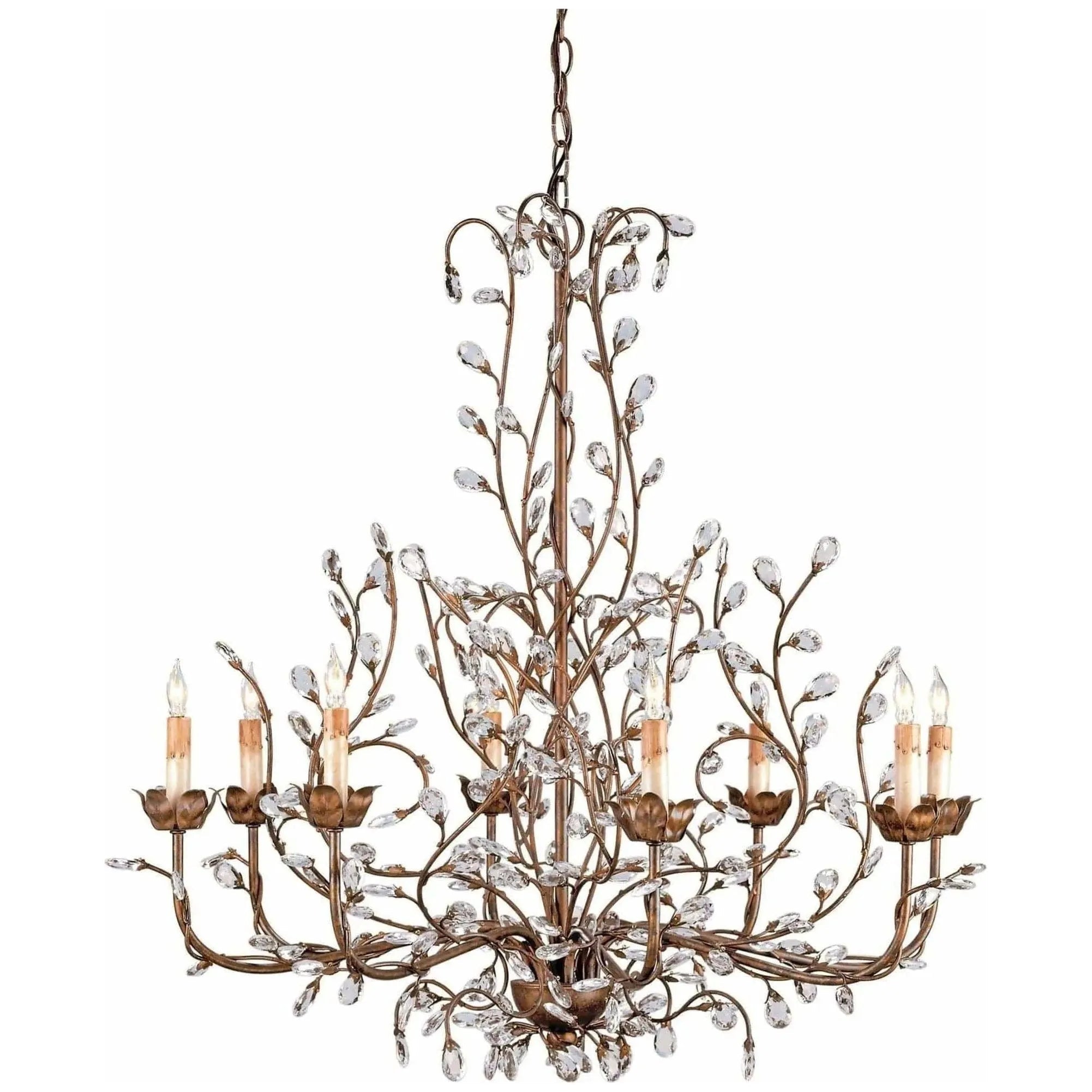 Currey and Company - Crystal Bud Chandelier - 9884 | The Rug District