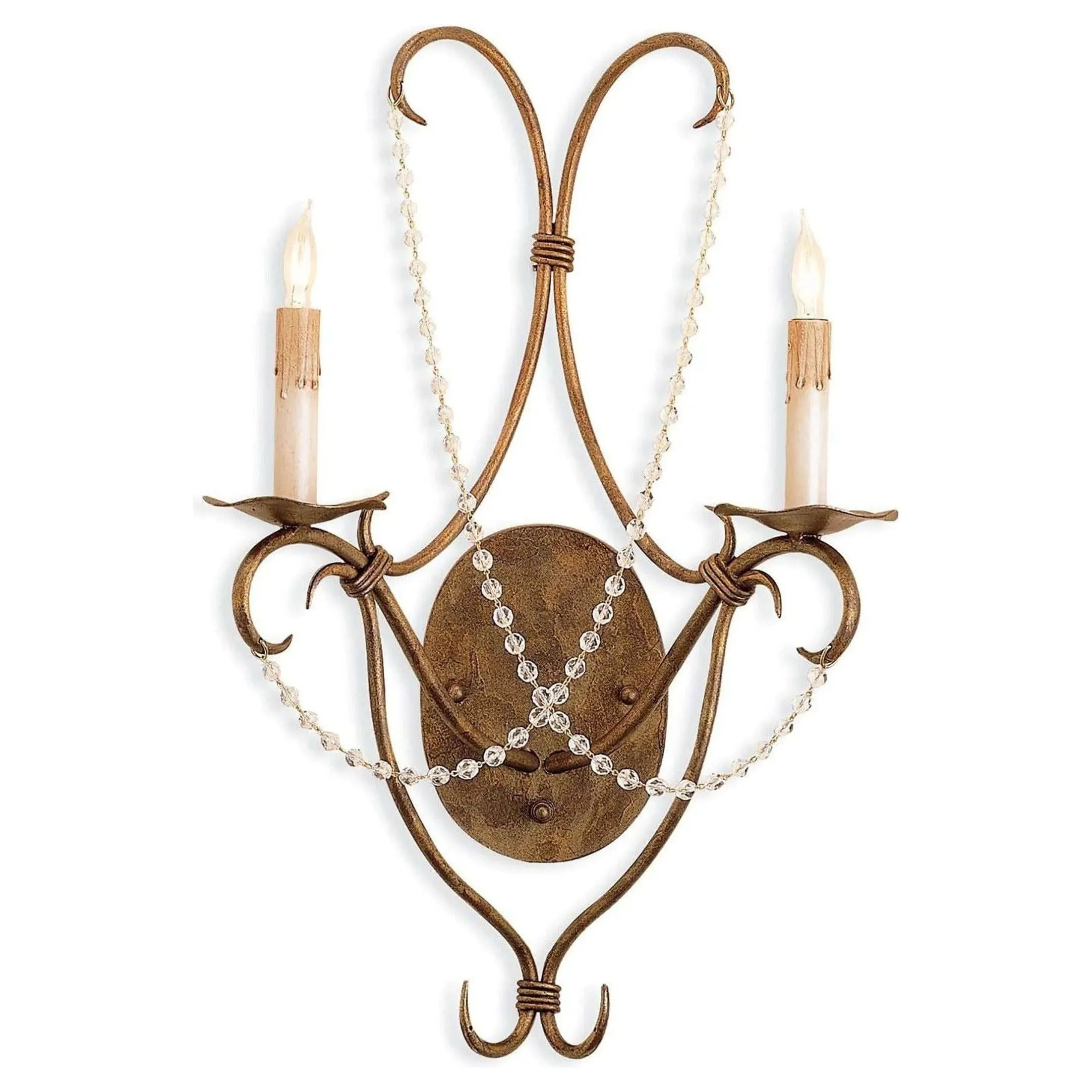 Currey and Company - Crystal Lights Wall Sconce - 5880 | The Rug District