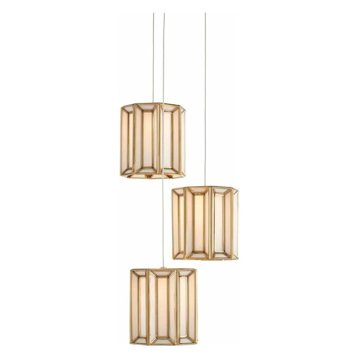 Currey and Company - Daze 3-Light Multi-Drop Pendant - 9000-0889 | The Rug District