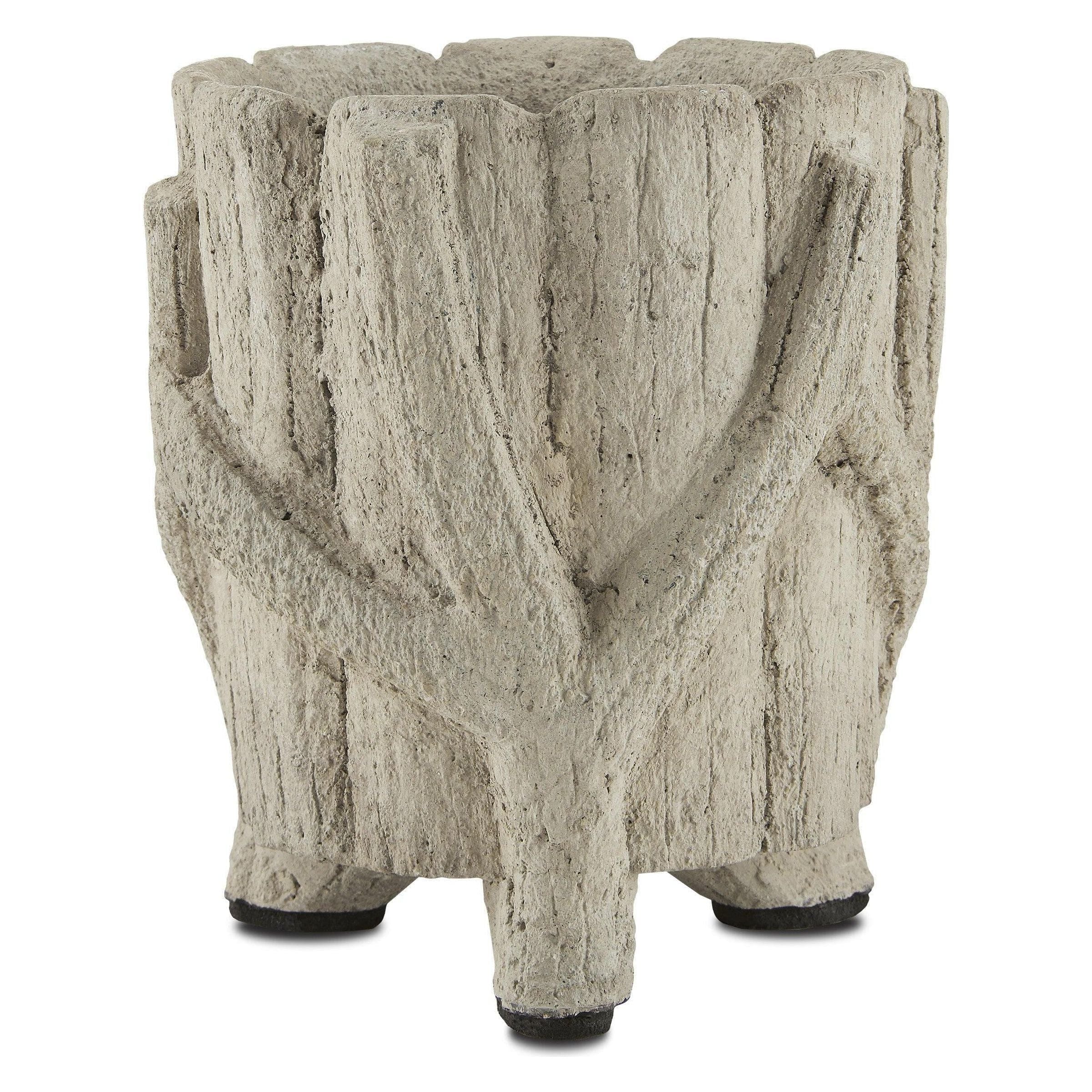 Currey and Company - Faux Bois Planter - 2200-0021 | The Rug District