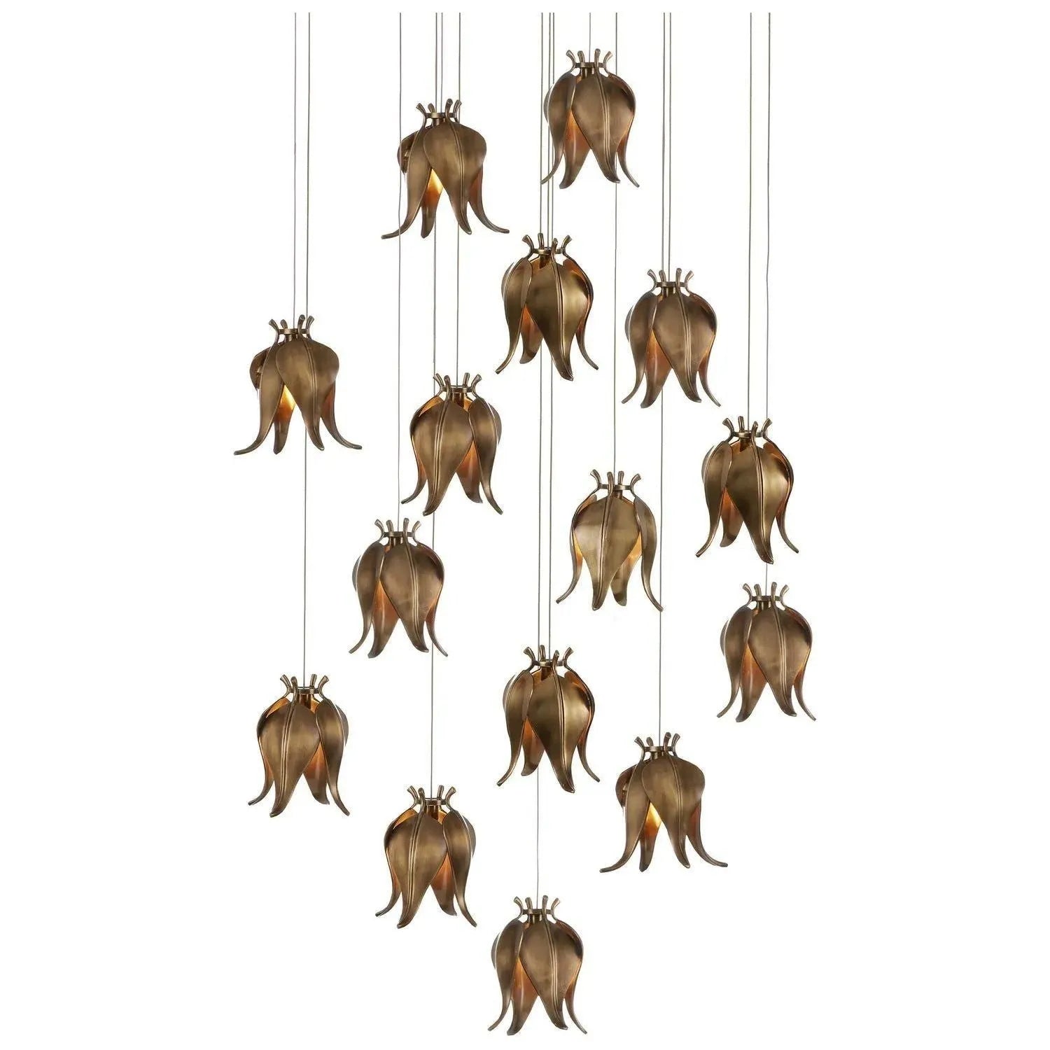 Currey and Company - Iota Multi Light Pendant - 9000-1022 | The Rug District
