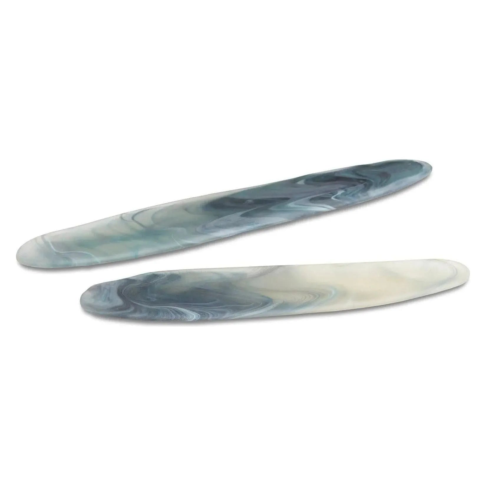 Currey and Company - Midnight Tray Set of 2 - 1200-0464 | The Rug District