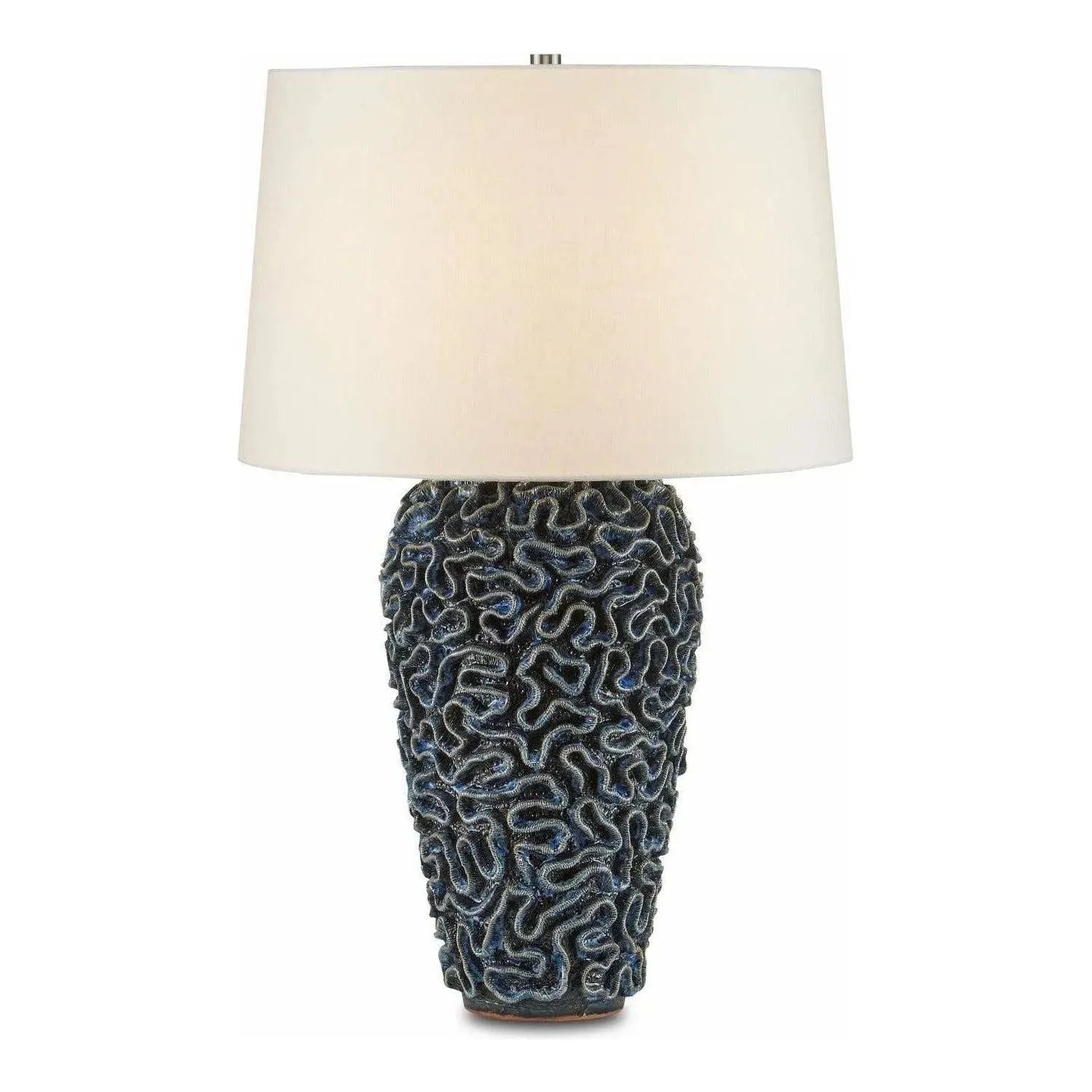 Currey and Company - Milos Blue Table Lamp - 6000-0745 | The Rug District